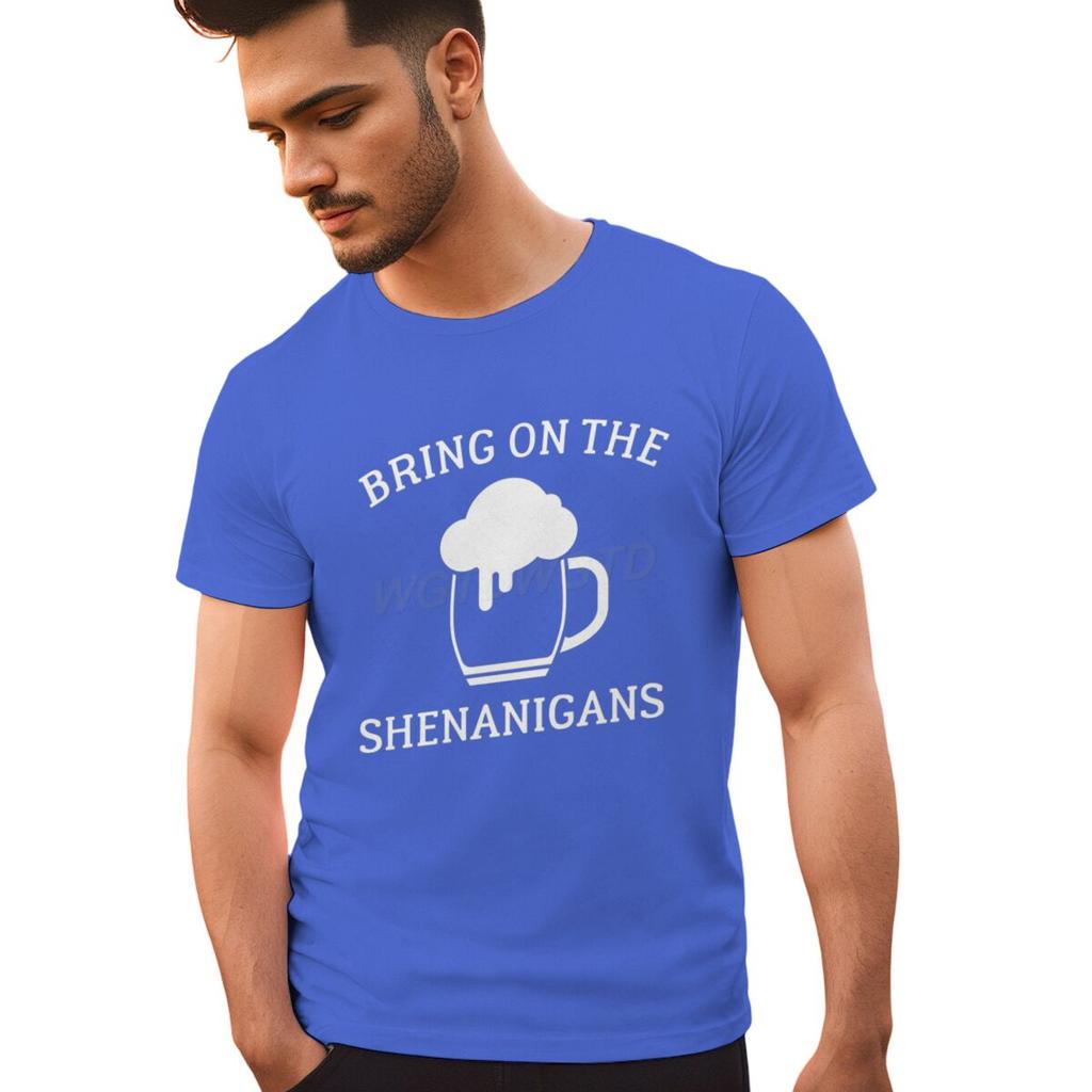 Irish Drinking Team Tshirt for Unisex St Patricks Day Beer Tee Round Neck Short Sleeve Tee Unisexs St Patricks Day Shirt