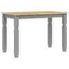 Dining Table Corona Gray 112 x 60 x 75 cm Solid Pine Wood