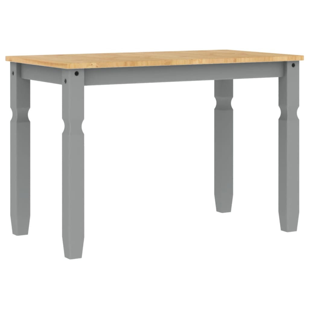 Dining Table Corona Gray 112 x 60 x 75 cm Solid Pine Wood