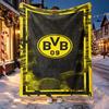 Borussia Dortmund Pattern Blanket for Home Decoration, Bed, Sofa, Car Travel, Camping, Suitable for All Seasons, Birthday Christmas Gift