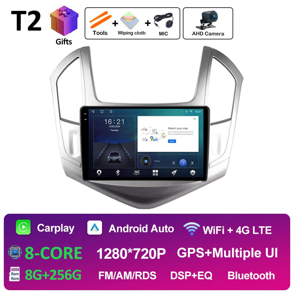 Car Video Radio Multimedia Player For Chevrolet Cruze J300 J308 2012 2013 2014 2015 Wireless Carplay Android Auto Head Unit WIFI