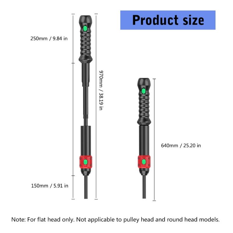 Pomůcka pro protahování kabelů pro elektrikáře Manuální protahovací nástroj pro dráty v trubkách Tmavý protahovací nástroj pro dráty Pomůcka pro protahování ve stěnových trubkách Tahací nástroj