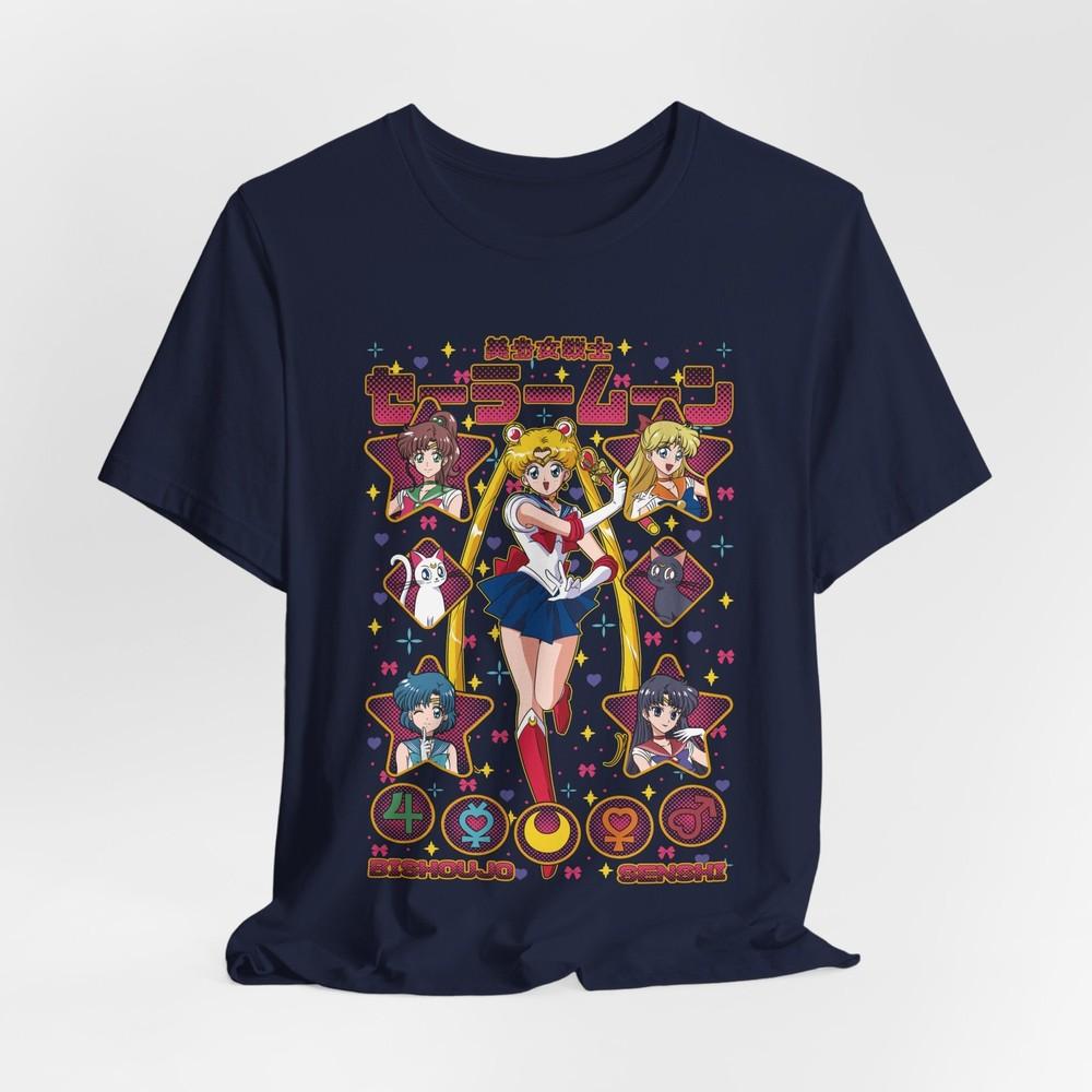 Sailor Moon Anime Graphic Tee Anime magical girl shirt S