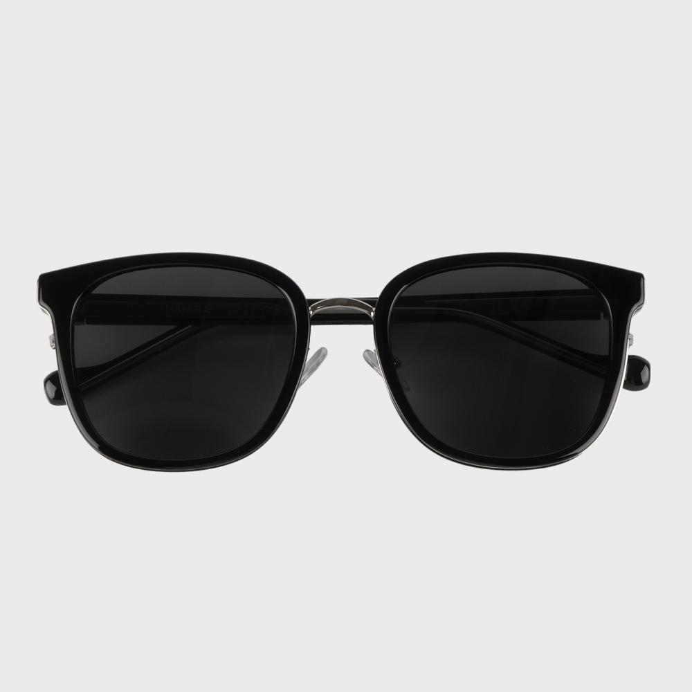 Hangeul Oversized Basic Sunglasses Black