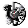 Mini Schnauzer Dog Silhouette Vinyl Record Wall Clock Donald German Breed Mane Dog Home Decoration Wall Decoration Art Watch