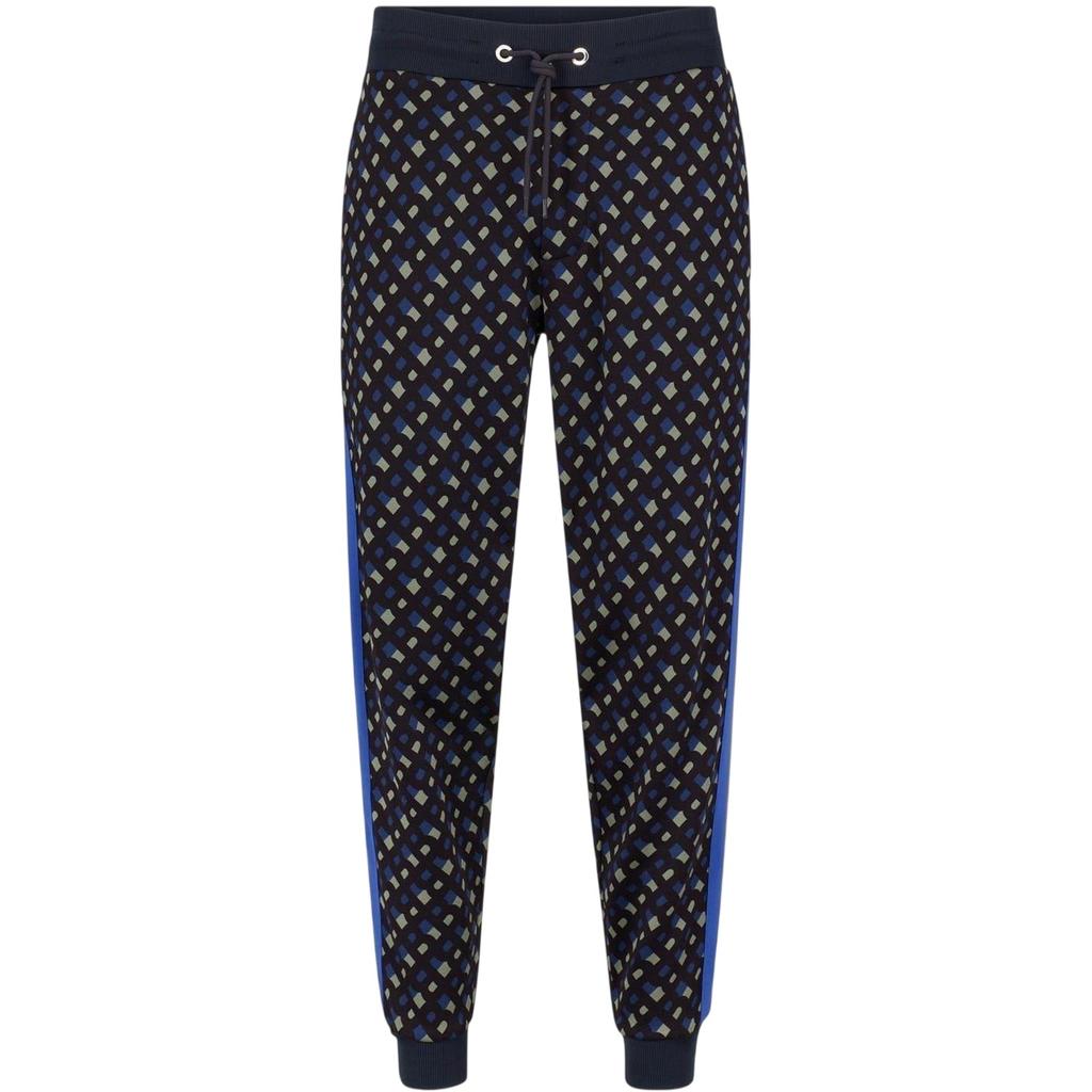 Boss Mens Lamont Geometric Pattern Slim Joggers