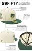 59FIFTY Cap 14562011 NER35C2823 CUB Green White 59FIFTY Side Patch ONSPOTZ Special Order SIDE PATCH 2Tone MLB Chicago Cubs MLB Straight 59 Fifty