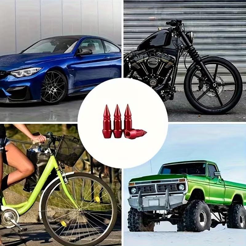 45/60Mm Spiked Valve Caps, Aluminum Dustproof & Waterproof Tire Valve Stem Caps, Suitable For Cars, Trucks And Motorcycles