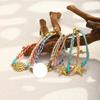 MamacitaSlay Bracelet en Corde Tressée à la Main Style Océan en Acier Inoxydable 316L Plaqué Or 18K Bijoux Étanche Bracelet pour Femme Cadeaux