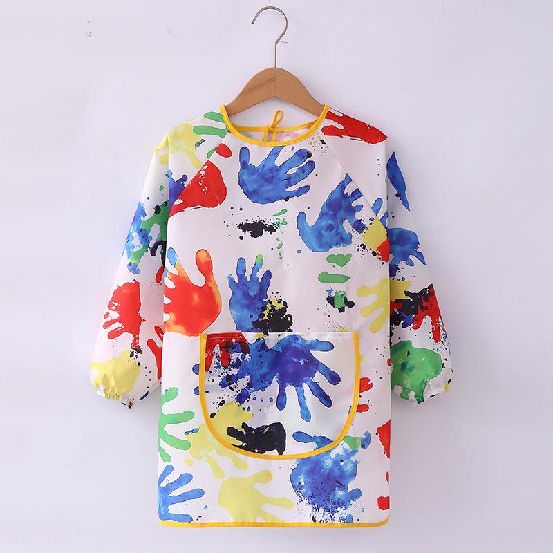 Kids' Waterproof Long-Sleeve Art Smock with Custom Logo