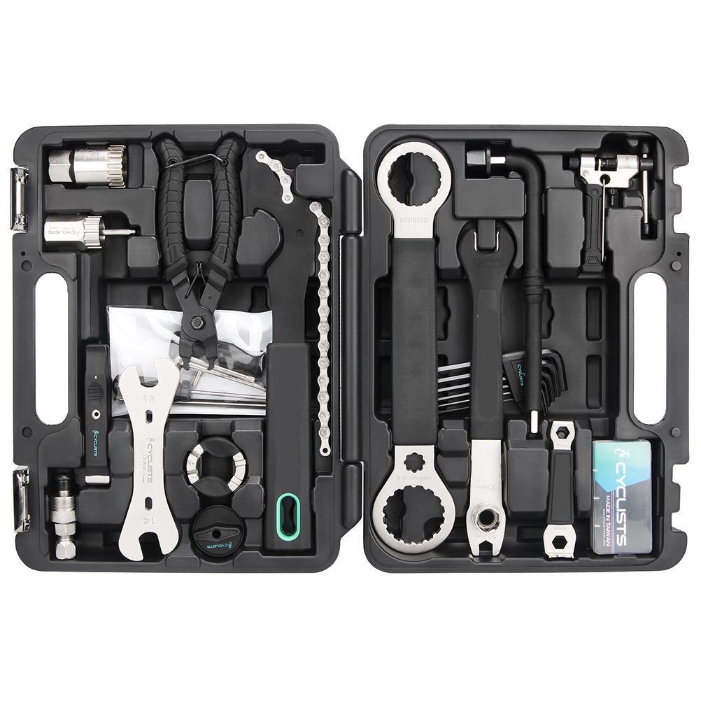 Bike Repair Tools Professional Cycling Multitool Chains Pedal BB Wrench Hex Key Bike Tools Kit Box