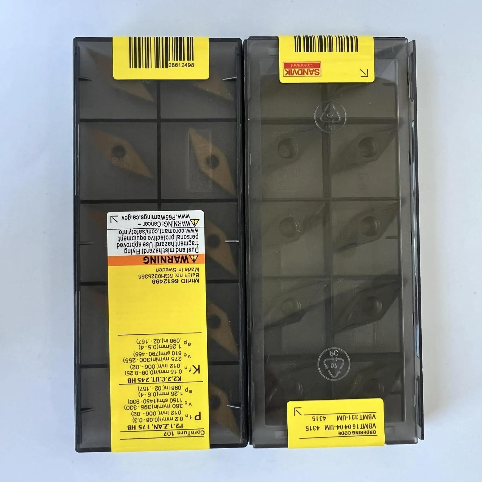 

Original Sandvik / VBMT160404-UM 4315 / CNC lathe carbide blade 10 PCS