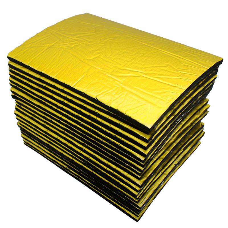 10pcs 25cm*18cm Sound Deadener Heat Insulation Mat Car Van Sound Proofing Deadening Insulation Car Hood Insulation Thickness 5mm