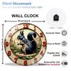 30cm Diameter Glass Wall Clock that is Intuitive and Straightforward in Its Design