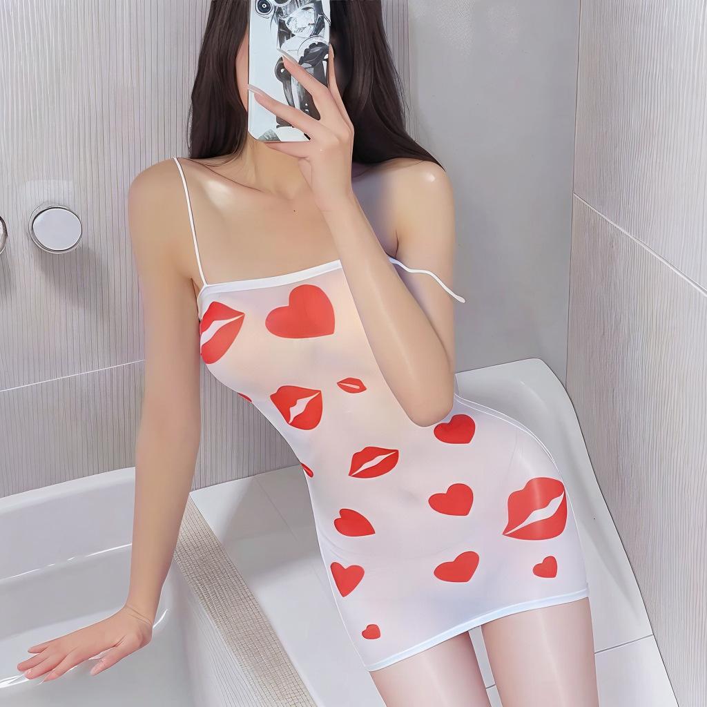 Sex lingerie stockings onesie love seduction transparent teasing sex suit perspective passion uniform sexy woman