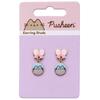 Pusheen the Cat Pink Bows Drop Earrings