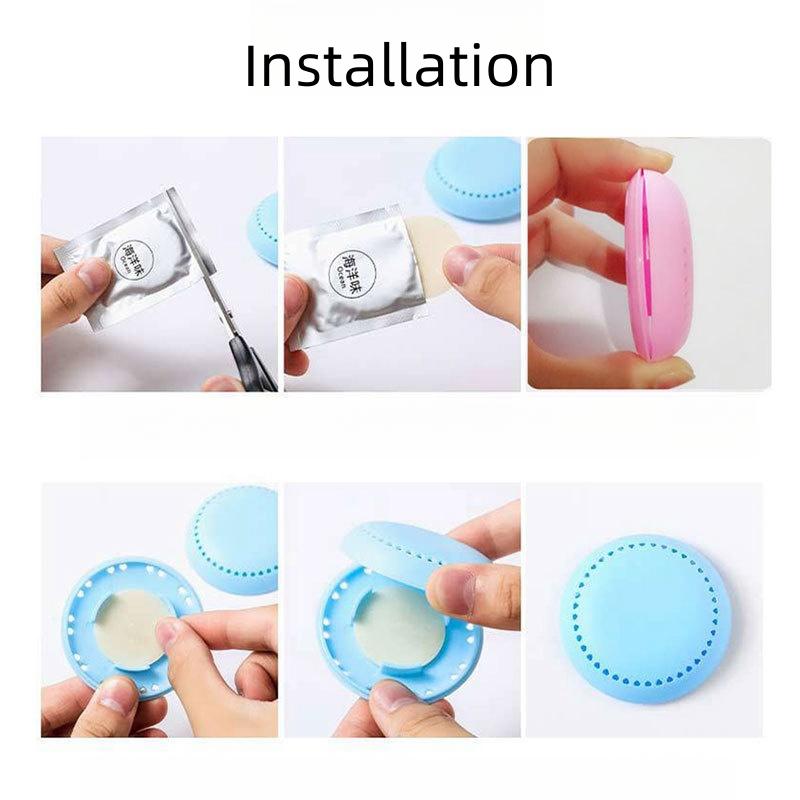 Car stick-on solid air freshener, bathroom deodorizing bedroom closet car household toilet aromatherapy