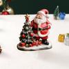 Resin Christmas Tree Santa Claus Figurines Standing Merry Christmas Decorations  Party Favors