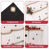 Wall Hanging Decor Xmas 2025 Christmas Advent Calendar With 24 Pockets Reusable Countdown Calendar Home Christmas DIY Decoration