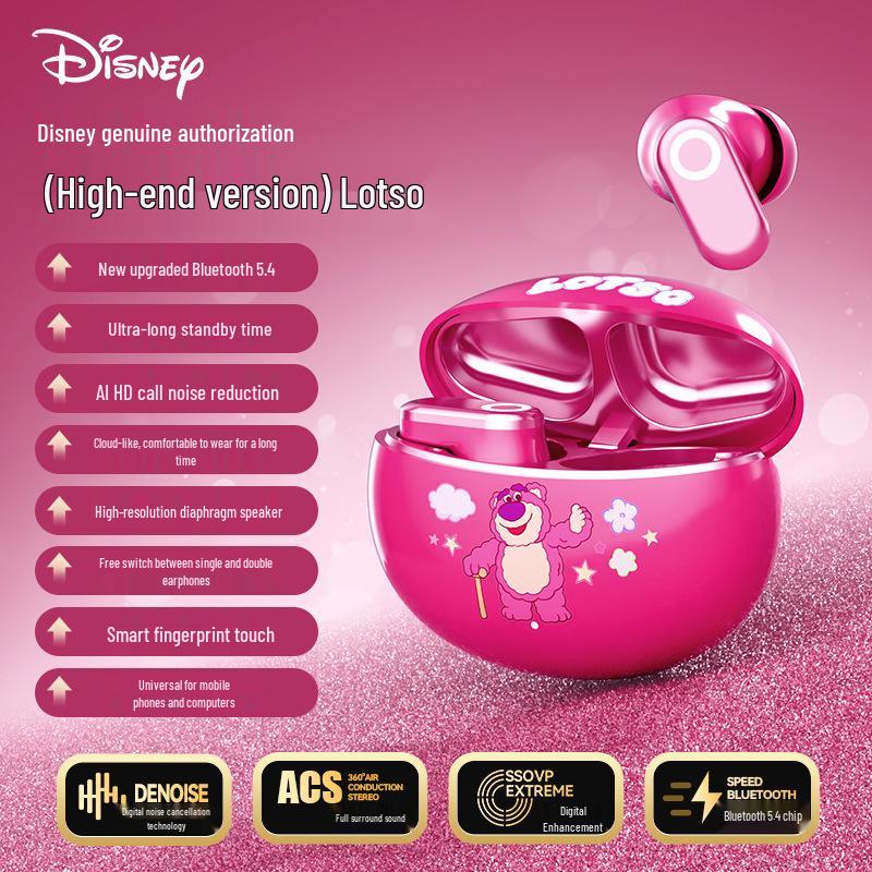 Disney Marie Cat Earbuds: True Wireless Bluetooth, Half In-Ear, HIFI Sound, Stylish Design