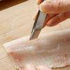 5PCS Stainless Steel Fish Bone Tweezers Remover Pincer Puller Tongs Pick-Up Seafood Tool Kitchen Tweezer