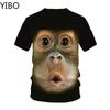 2020 Men's T-Shirts 3D Printed Animal Monkey Tshirt Short Sleeve Funny Design Casual Tops Tees Male Casual Streetwear