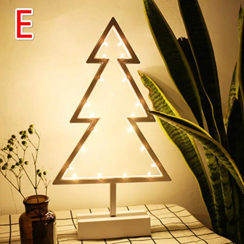 Creative Led Star Shaped Lights Christmas Tree Small Night Lights Love Romantic Bedroom Outdoor Decoration Warm