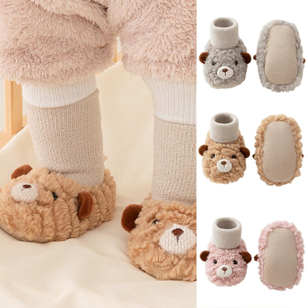 Vylepšené kojenecké boty na chození Měkká podrážka Protiskluzové Prodyšné Snadné obouvání Dětské batolecí boty na chození na podzim a zimu