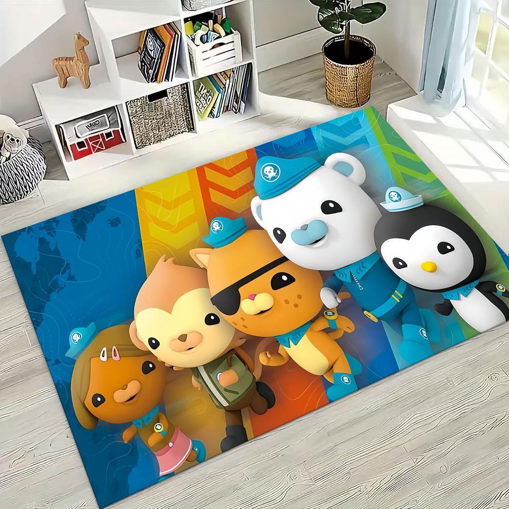 27 Style Octonauts Barnacles Cartoon Rug for Bedroom Living Room Sofa Home Doormat Decor, Large Kids Play Non-slip Floor Mat