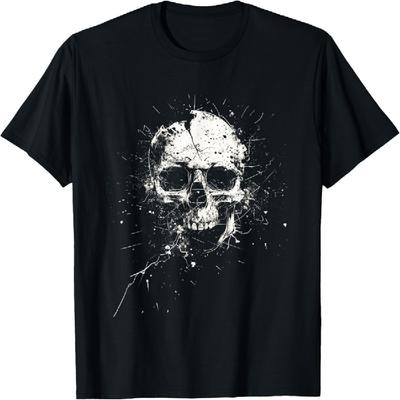 Grunge Skull Urban Graffiti Chaotic Abstract Art T-Shirt