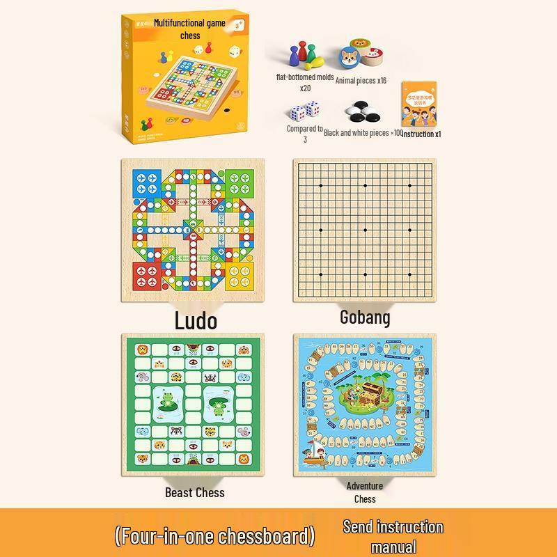 HANDUNYOU All-in-One Educational Chess Set