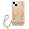 Guess Guhcp13Shflsd Iphone 13 Mini 5,4Złoty/Gold Hardcase Flower Strap