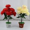 7Head Artificial Flower DIY Flower Silk Chrysanthemum Bouquet Worship Supplies Floral Arrangement Flowers Bouquet