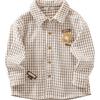 Boys Spring Autumn Thin Shirt Jacket Medium Large Kids Long Sleeve Collar Cardigan Top
