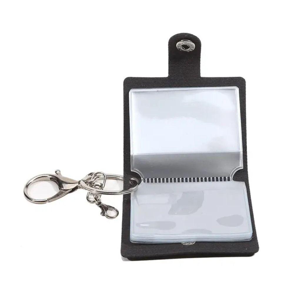 DIY Wallet Mini Photo Album 2 Inch Photo Card Holder PVC Photo Album Keychain Jewelry Gift