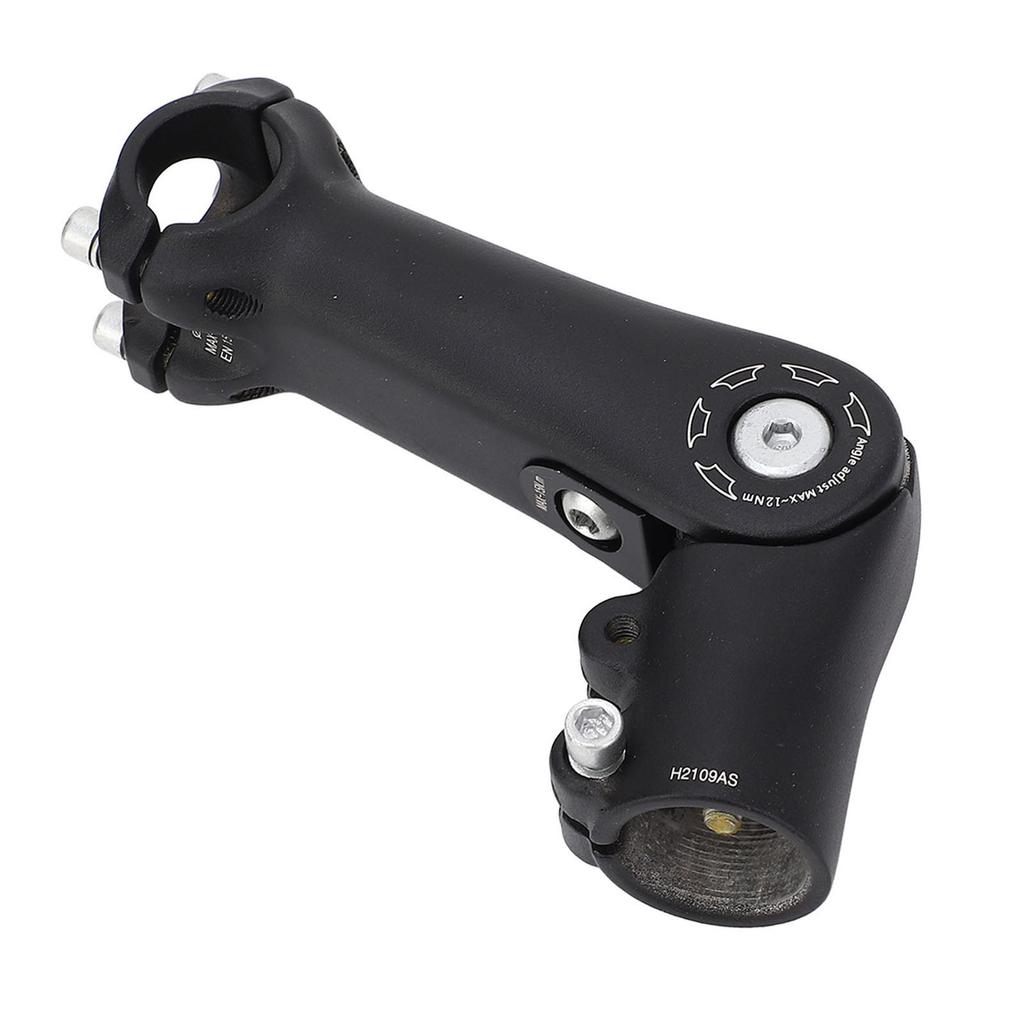 Adjustable Bike Stem 90 Degree Aluminum Alloy Bike Handlebar Riser Extender for Mountain Bikes