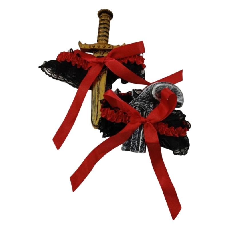 Stilvolles Spitzen-Beinärmel-Set Für Elegante Party-Kleidung Und Rollenspiel-Kostüme Bequeme Leichte Kostüm-Beinkleidung
