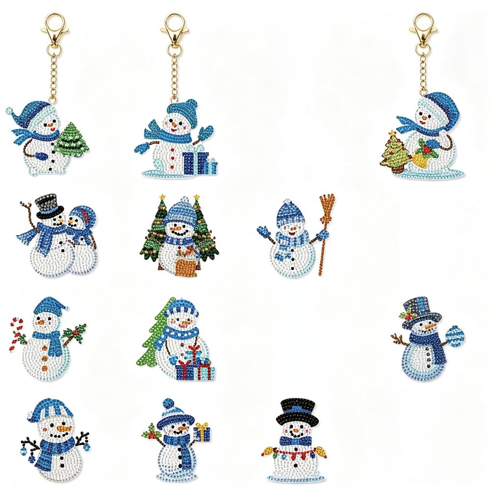 Keychain Kit Christmas Halloween Themed DIY Supplies for Making Keychains