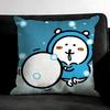 J-Jokes Bearr Cartoon Cushion Cover Pillowcase Ultra Soft Skin Friendly Fabric Cloud Like Comfort & Concealed Zipper