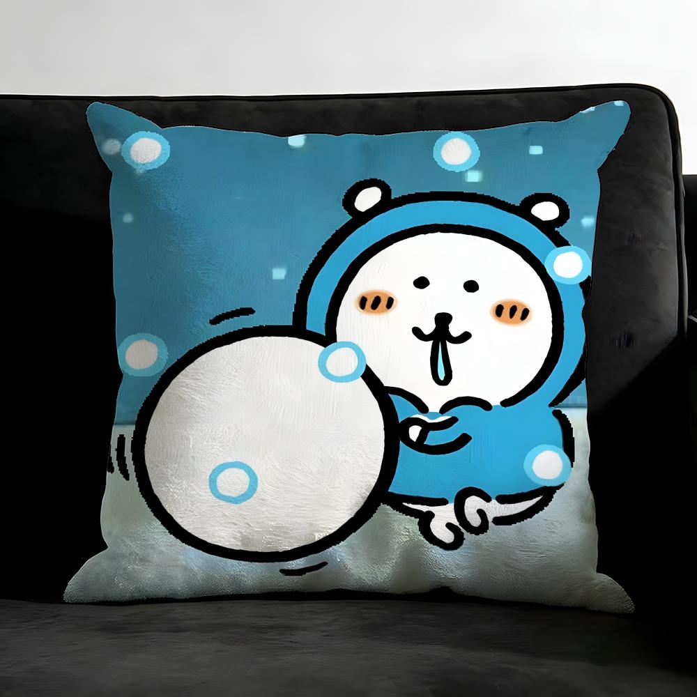 J-Jokes Bearr Cartoon Cushion Cover Pillowcase Ultra Soft Skin Friendly Fabric Cloud Like Comfort & Concealed Zipper