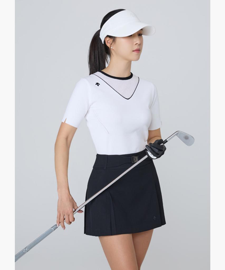 DESCENTE GOLF Women'S Round Short Sleeve Pullover Dr12Wfkp37