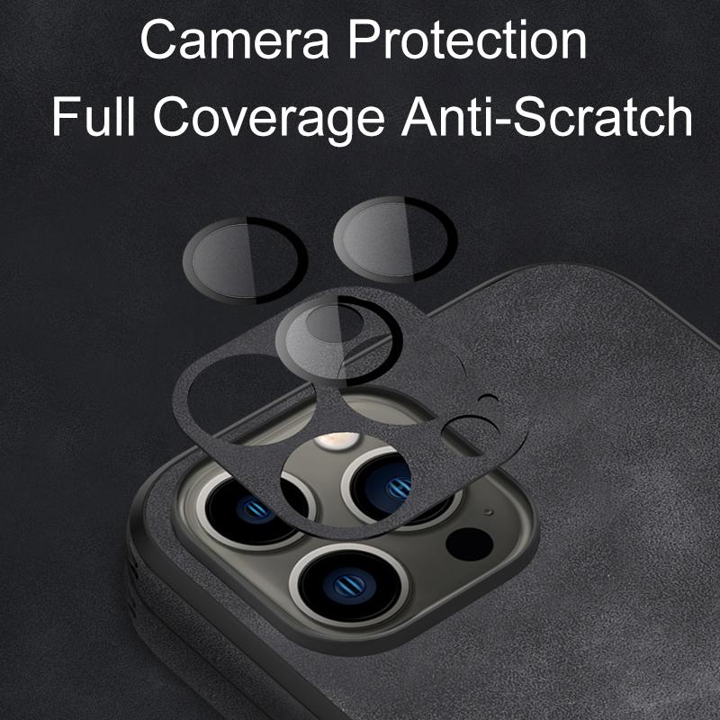 Shockproof Vintage Leather Case for iPhone 16 15 14 13 12 Mini 11 Pro X XR XS Max Plus i Phone 14 Soft Silicon Matte Cover Funda
