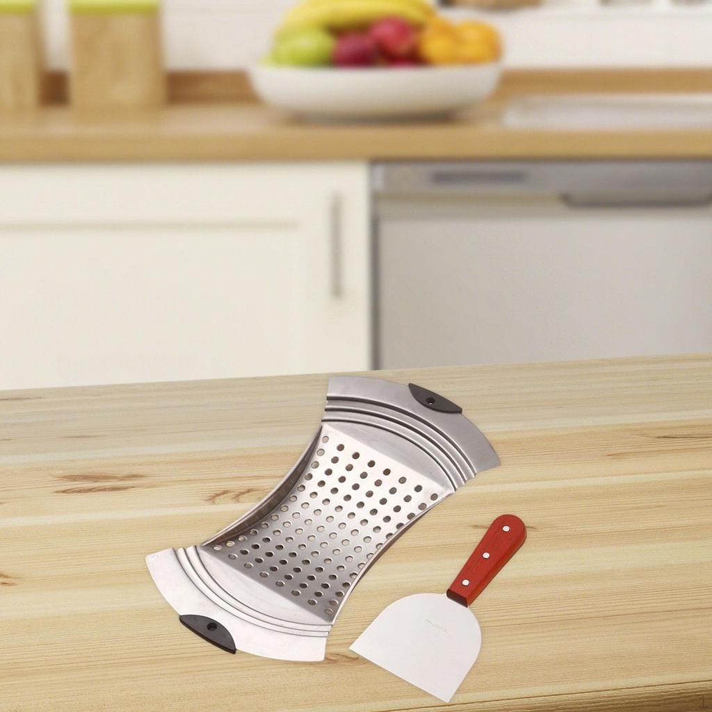 Pasta Hopper Tool Spaetzle Plane with Pastry Scraping Practical Rust Resistant Dumpling Press