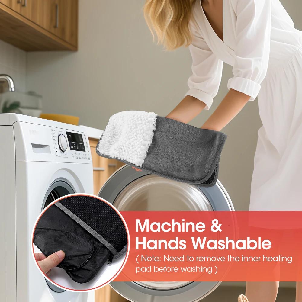 Electric Foot Heating Pad USB Charging Soft Plush 50°C Winter Foot Warmer Heater Improve Sleeping Household Foot Warming Mat