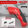 Delixi Portable Electric Scissors for Fabric Cutting - Handheld, Lithium Battery Powered