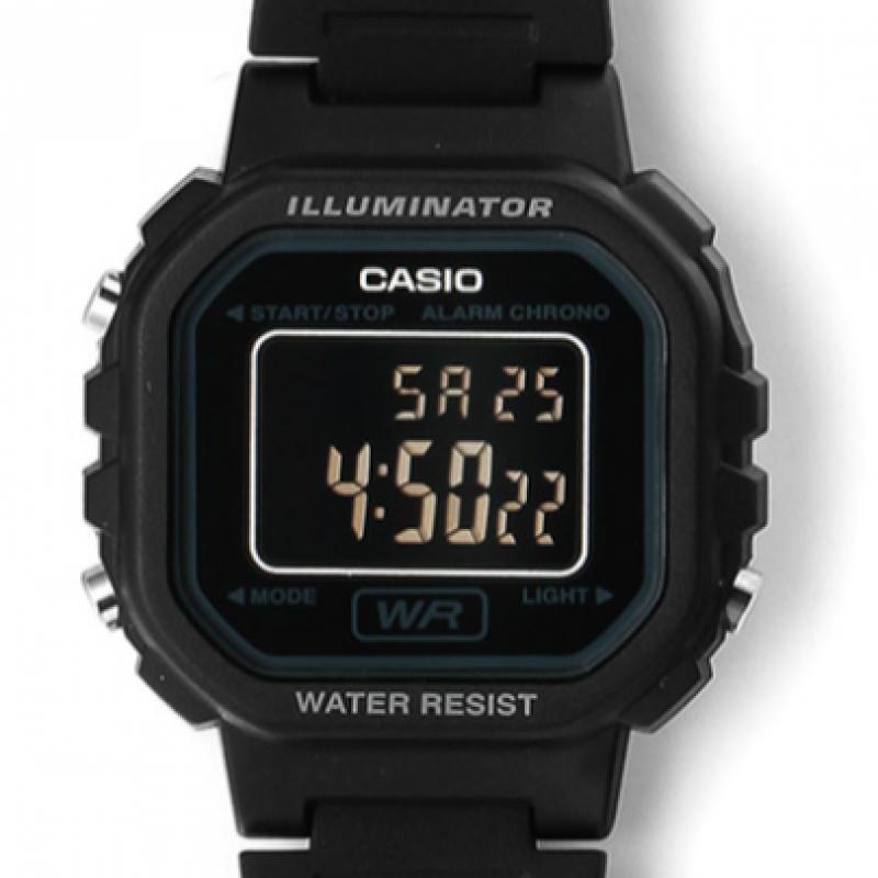 Casio La 20wh 1bdf  La 20wh 1b  Digital Square Vintage Retro Damen PU Uhr