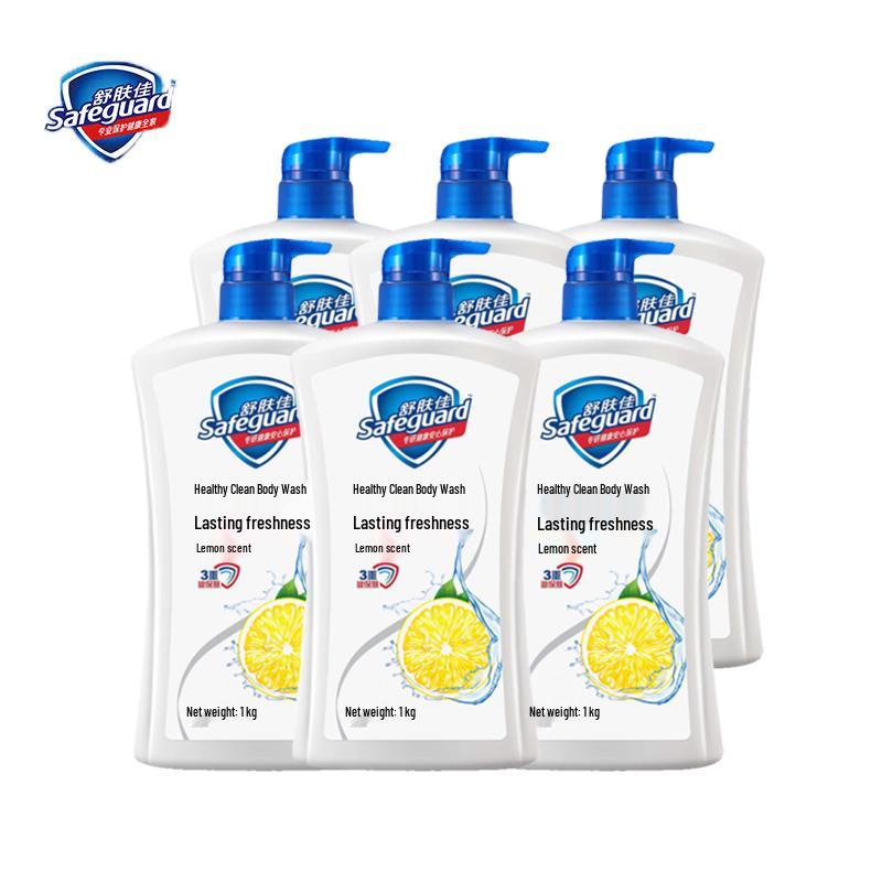 Safeguard Lasting Fresh Lemon Scent Shower Gel 1kg x 6 Bottles