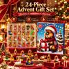 Capybara Christmas Countdown Calendar 24PCS 3D Mini Figurines Xmas Tree Hanging Pendants Advent Surprise Holiday Gift Box