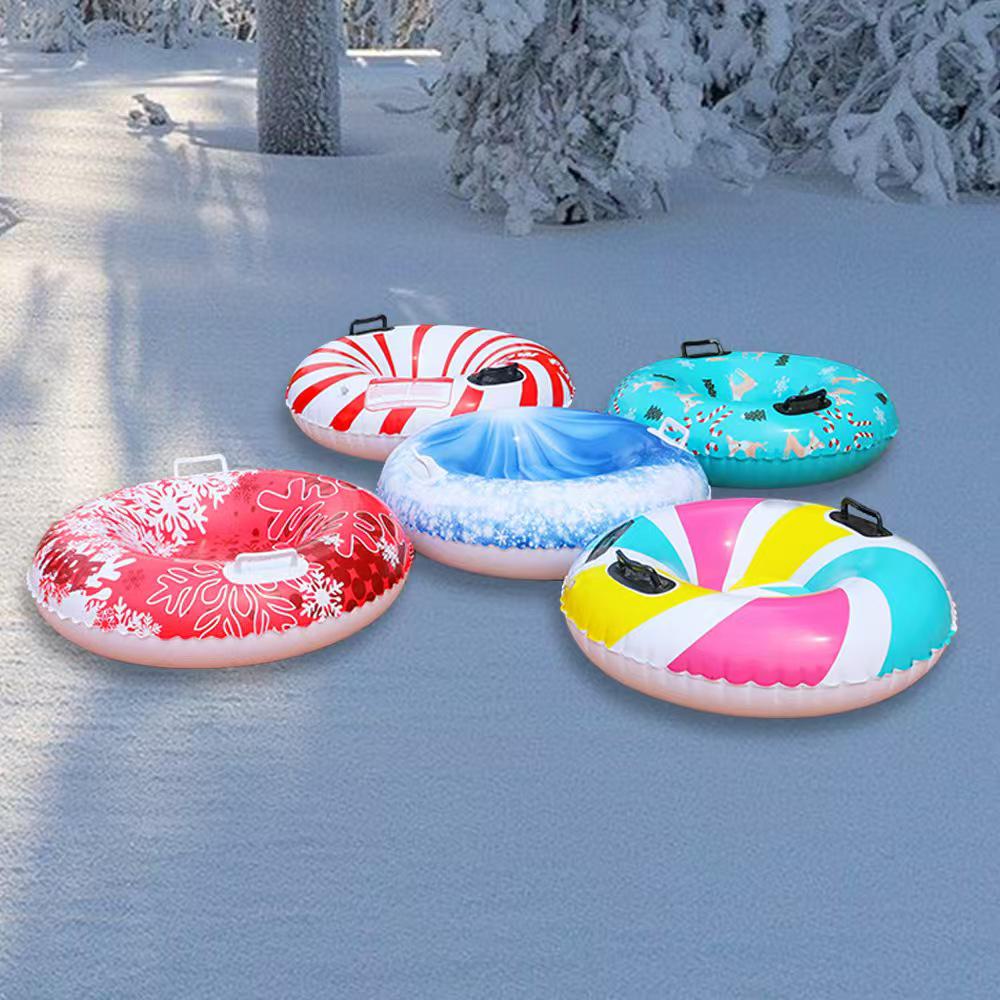 Inflatable Cold-Resistant Snow Tube for Kids - Anti-Rollover Design