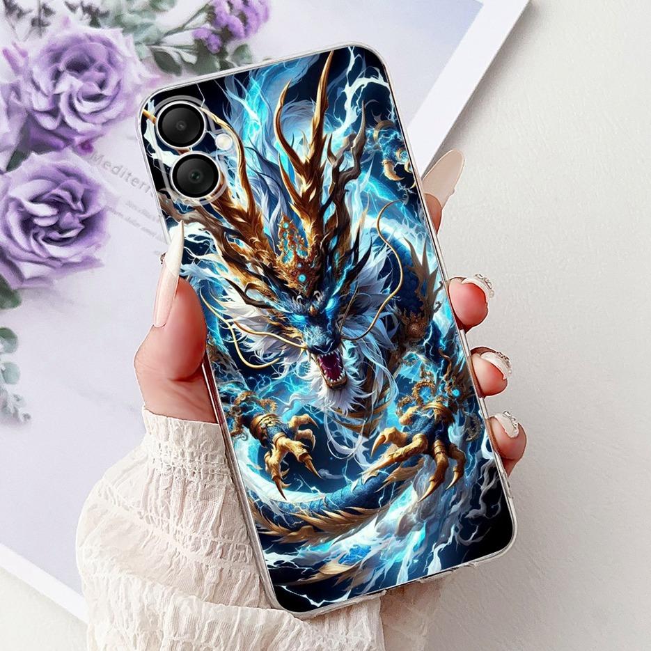 For Samsung Galaxy A06 Case A04 A04e A05 Lucky Koi Fashion Painted Cover Soft Silicone Case For Samsung A06 A 04 Galaxy A05 Bags